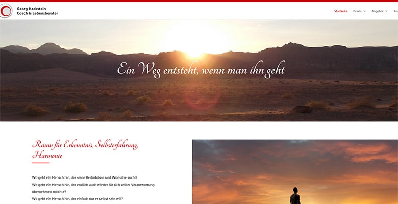 Georg Hackstein Website Vorschau